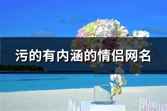 污的有內(nèi)涵的情侶網(wǎng)名(精選65對)