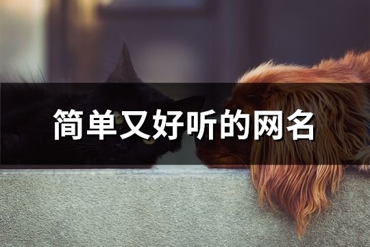 簡單又好聽的網名(852個)