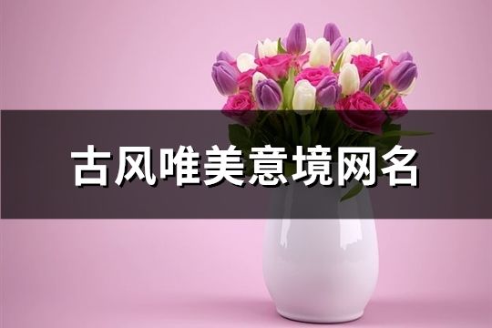 古風(fēng)唯美意境網(wǎng)名(精選658個)