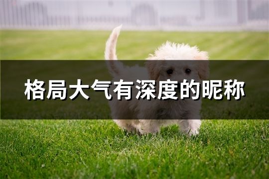 格局大氣有深度的昵稱(精選570個)