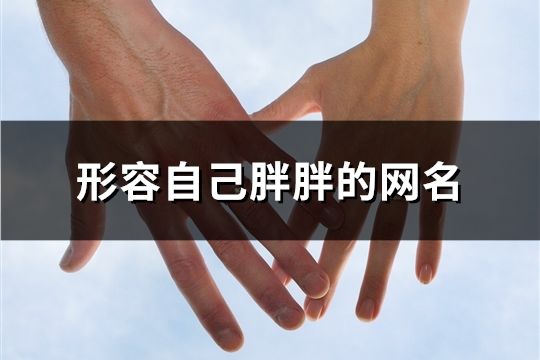 形容自己胖胖的網名(共80個)