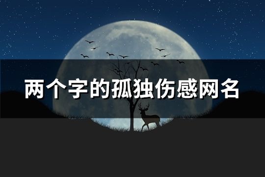 兩個(gè)字的孤獨(dú)傷感網(wǎng)名(1023個(gè))
