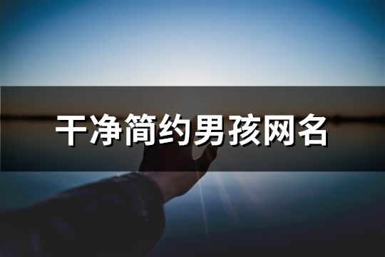 干凈簡約男孩網名(771個)