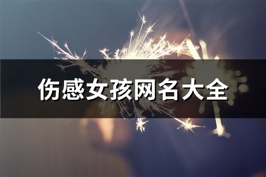 傷感女孩網名大全(共505個)