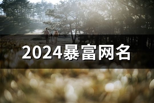 2024暴富網名(精選1570個)
