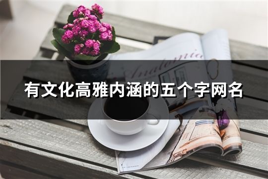 有文化高雅內涵的五個字網名(共997個)