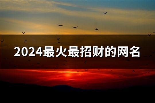2024最火最招財?shù)木W(wǎng)名(精選893個)