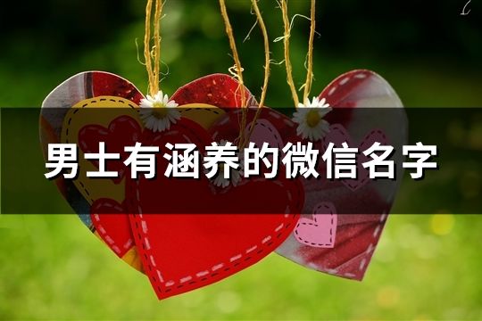 男士有涵養的微信名字(91個)