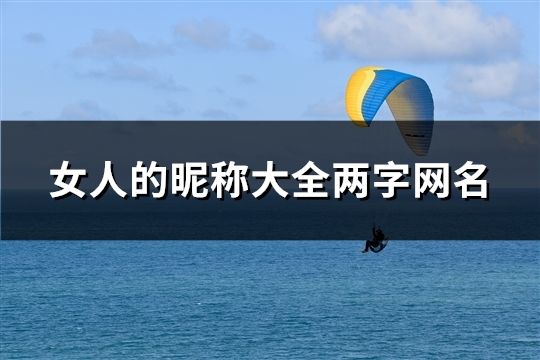 女人的昵稱大全兩字網名(共273個)