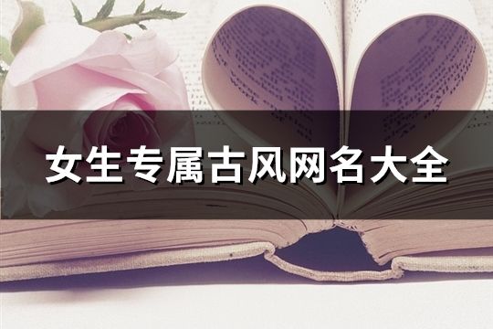 女生專屬古風(fēng)網(wǎng)名大全(555個(gè))