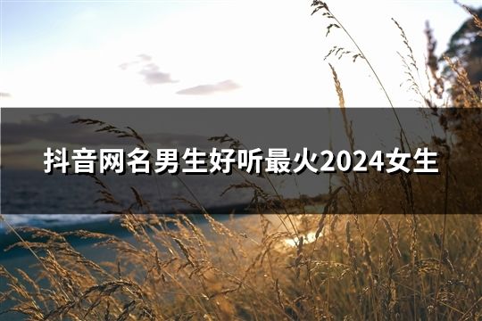 抖音網名男生好聽最火2024女生(177個)