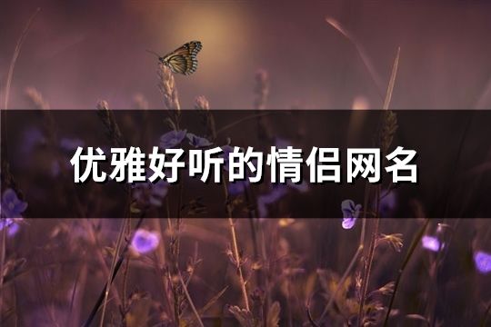 優(yōu)雅好聽(tīng)的情侶網(wǎng)名(共571對(duì))