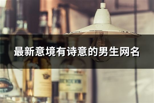 最新意境有詩意的男生網(wǎng)名(899個)