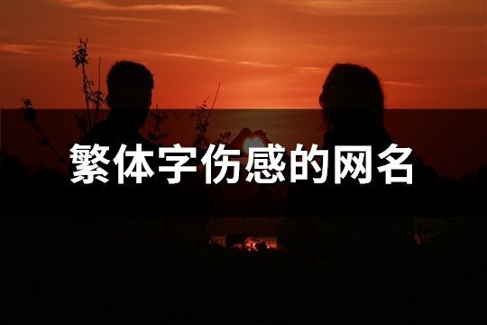 繁體字傷感的網名(331個)