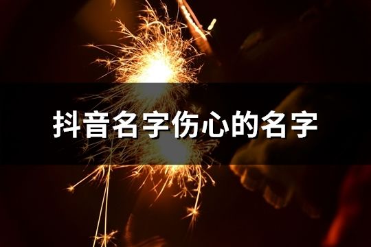 抖音名字傷心的名字(142個)