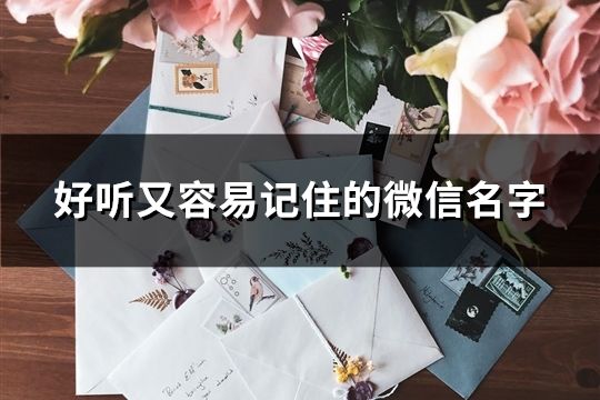 好聽又容易記住的微信名字(精選30個)
